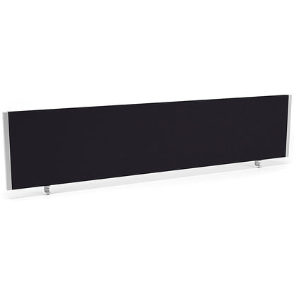 Impulse Evolve Desk Screen, 1800x400mm, Silver Frame, Black