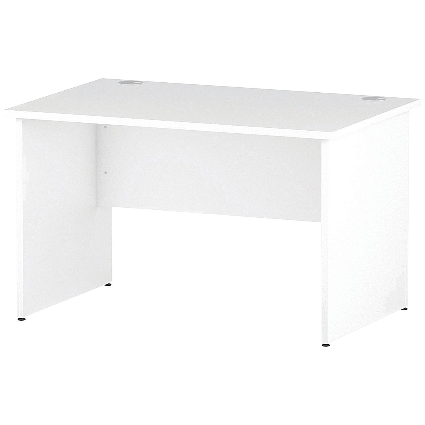 Impulse 1200mm Rectangular Desk, Panel End Leg, White