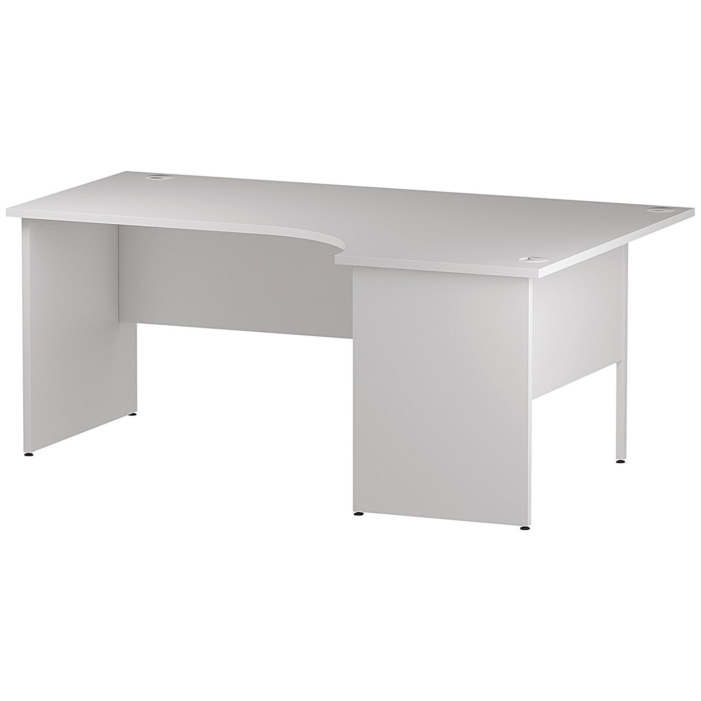 Impulse 1800mm Corner Desk, Right Hand, Panel End Leg, White