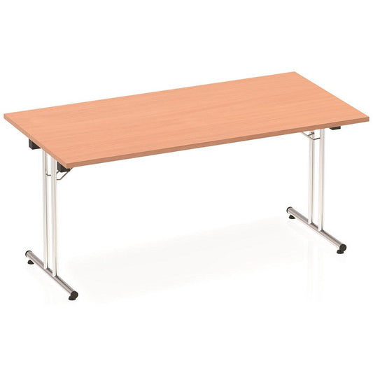 Impulse Rectangular Folding Table, 1600mm, Beech