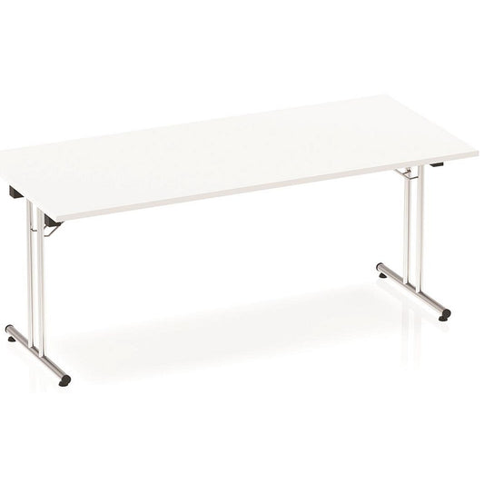 Impulse Rectangular Folding Table, 1800mm, White