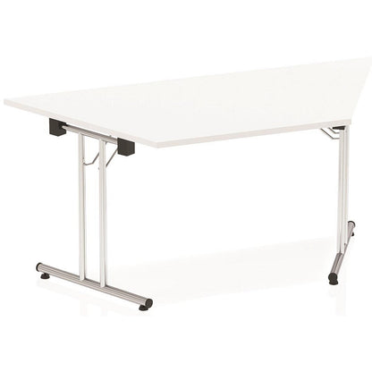 Impulse Trapezoidal Folding Table, 1600mm, White