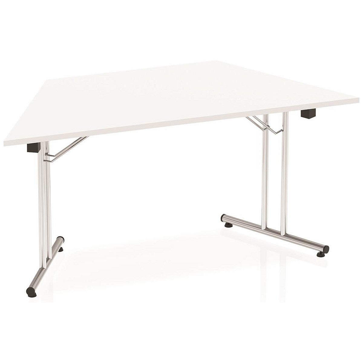 Impulse Trapezoidal Folding Table, 1600mm, White