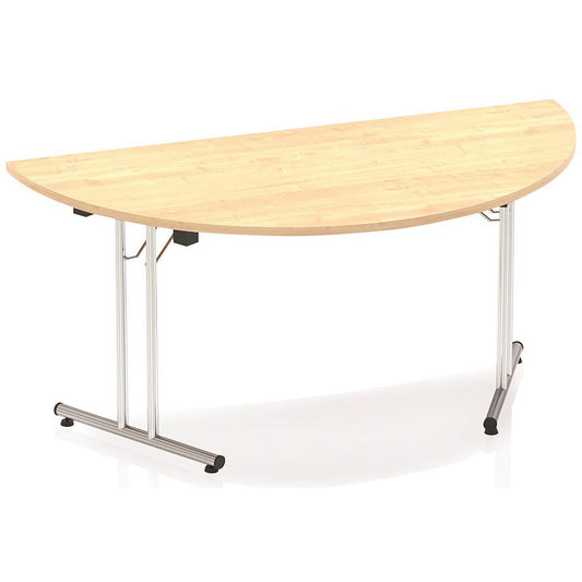Impulse Semi-circular Folding Table, 1600mm, Maple