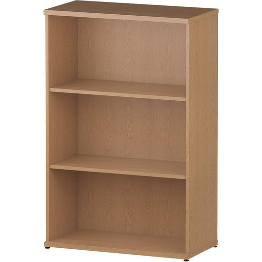 Impulse Medium Bookcase, 2 Shelves, 1200mm High, Oak Easy2Order : I000758