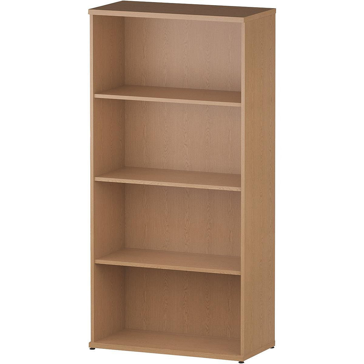 Impulse Tall Bookcase, 3 Shelves, 1600mm High, Oak Easy2Order : I000759