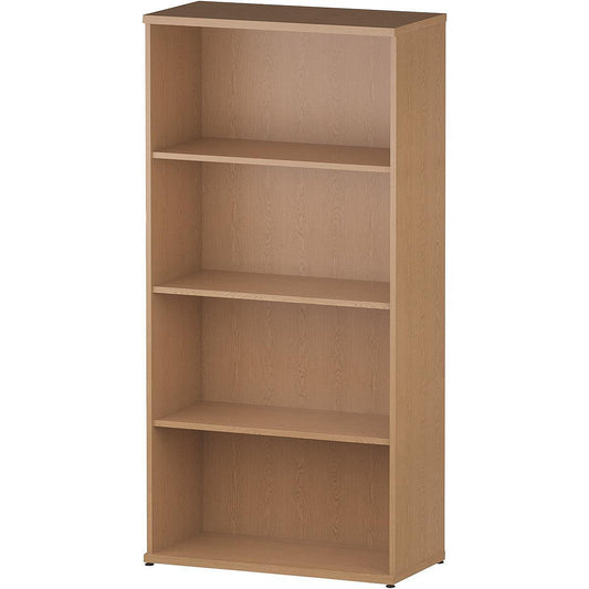 Impulse Tall Bookcase, 3 Shelves, 1600mm High, Oak Easy2Order : I000759