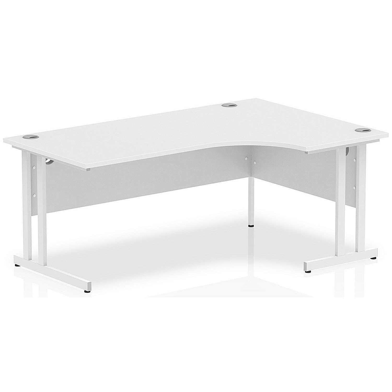 Impulse 1800mm Corner Desk, Right Hand, White Cantilever Leg, White Easy2Order : I002395