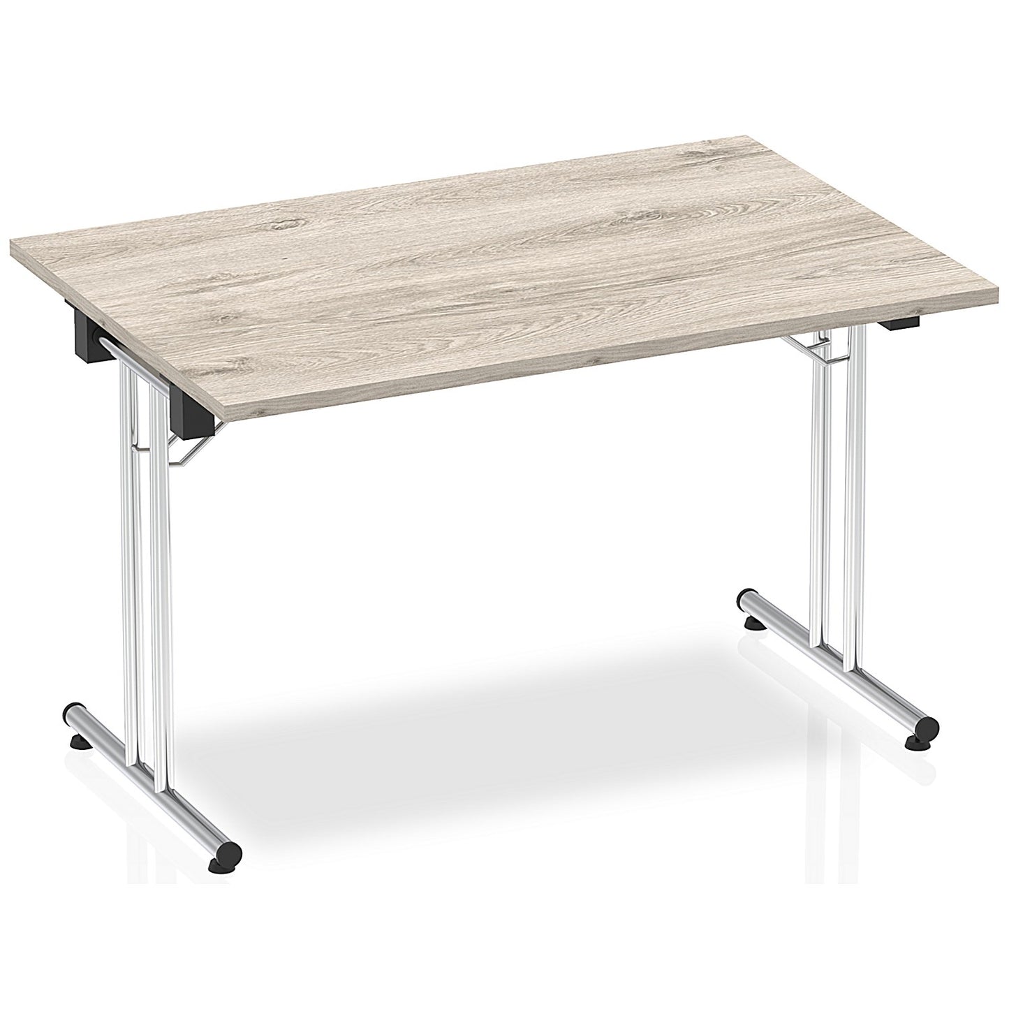 Impulse Rectangular Folding Table, 1200mm, Grey Oak