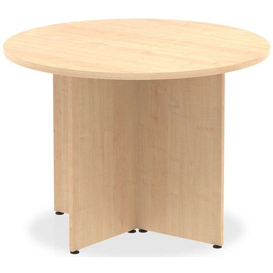 Impulse Circular Table, 1000mm, Maple, Arrowhead Leg Easy2Order : I003396