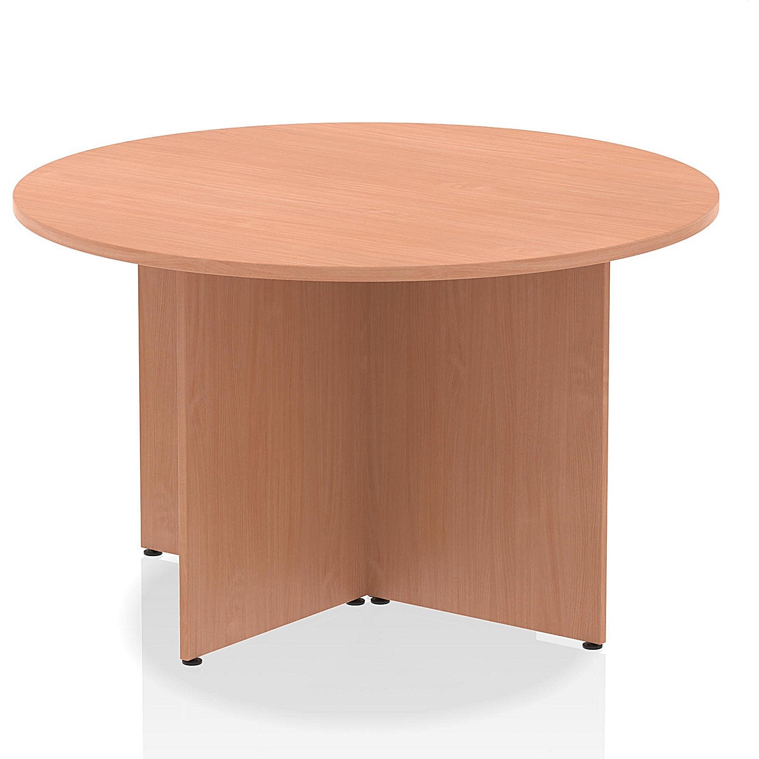 Impulse Circular Table, 1200mm, Beech, Arrowhead Leg Easy2Order : I003400