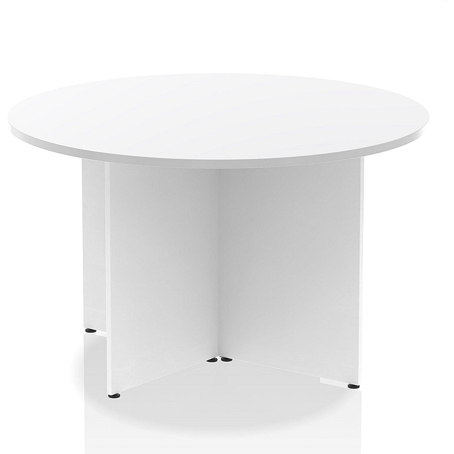Impulse Circular Table, 1200mm, White, Arrowhead Leg Easy2Order : I003403