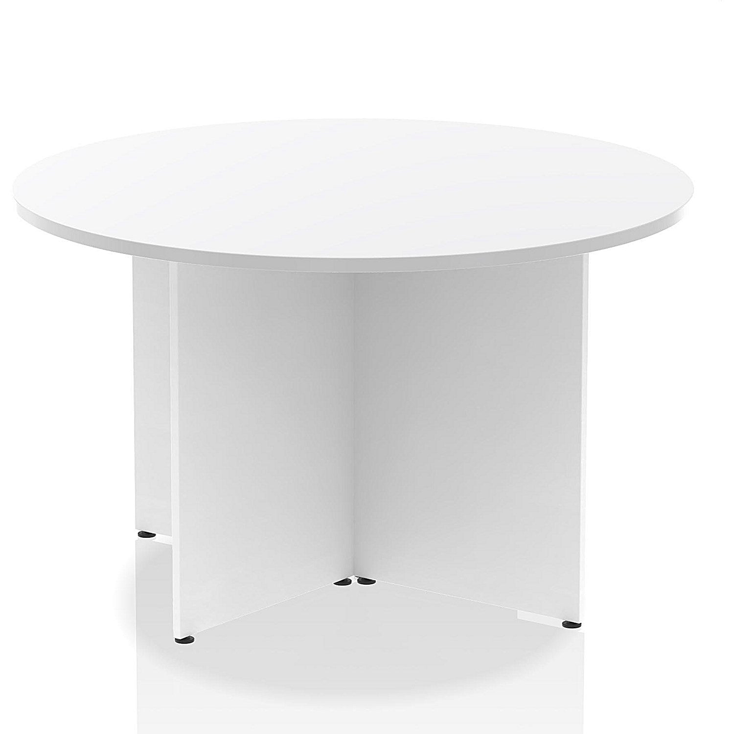 Impulse Circular Table, 1200mm, White, Arrowhead Leg Easy2Order : I003403