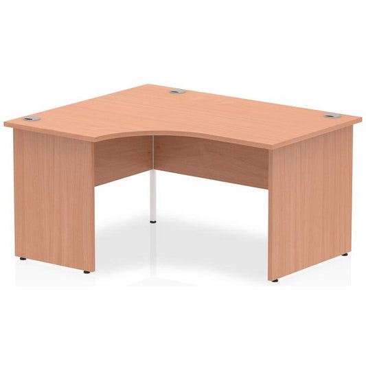 Impulse 1400mm Corner Desk, Left Hand, Panel End Leg, Beech