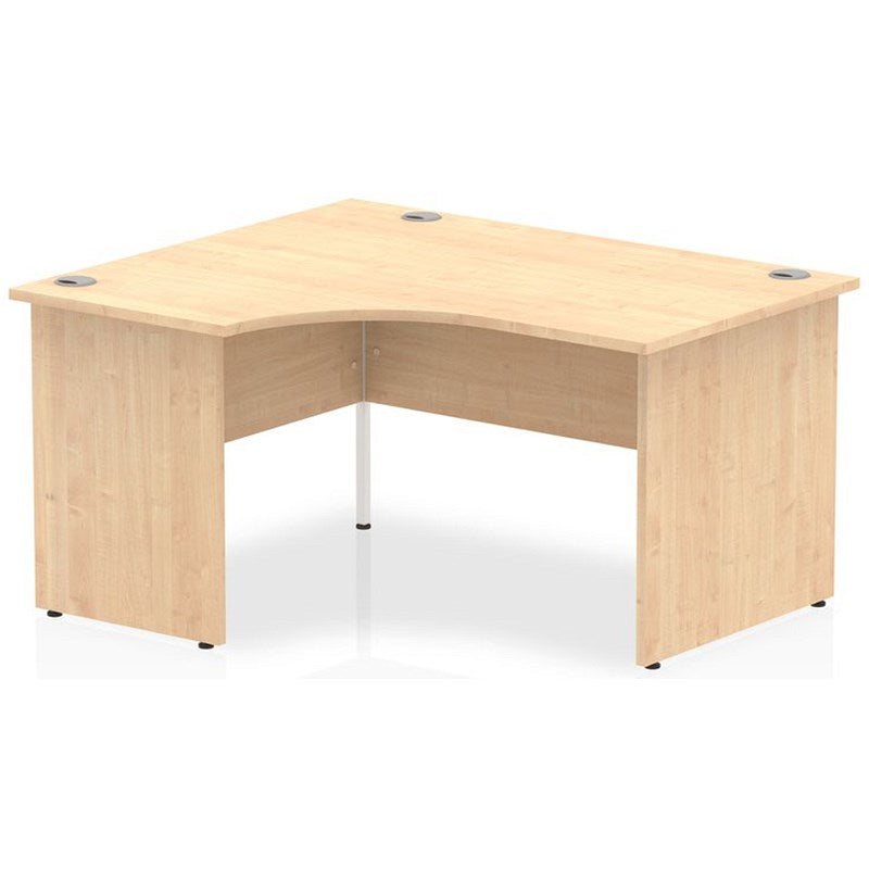 Impulse 1400mm Corner Desk, Left Hand, Panel End Leg, Maple