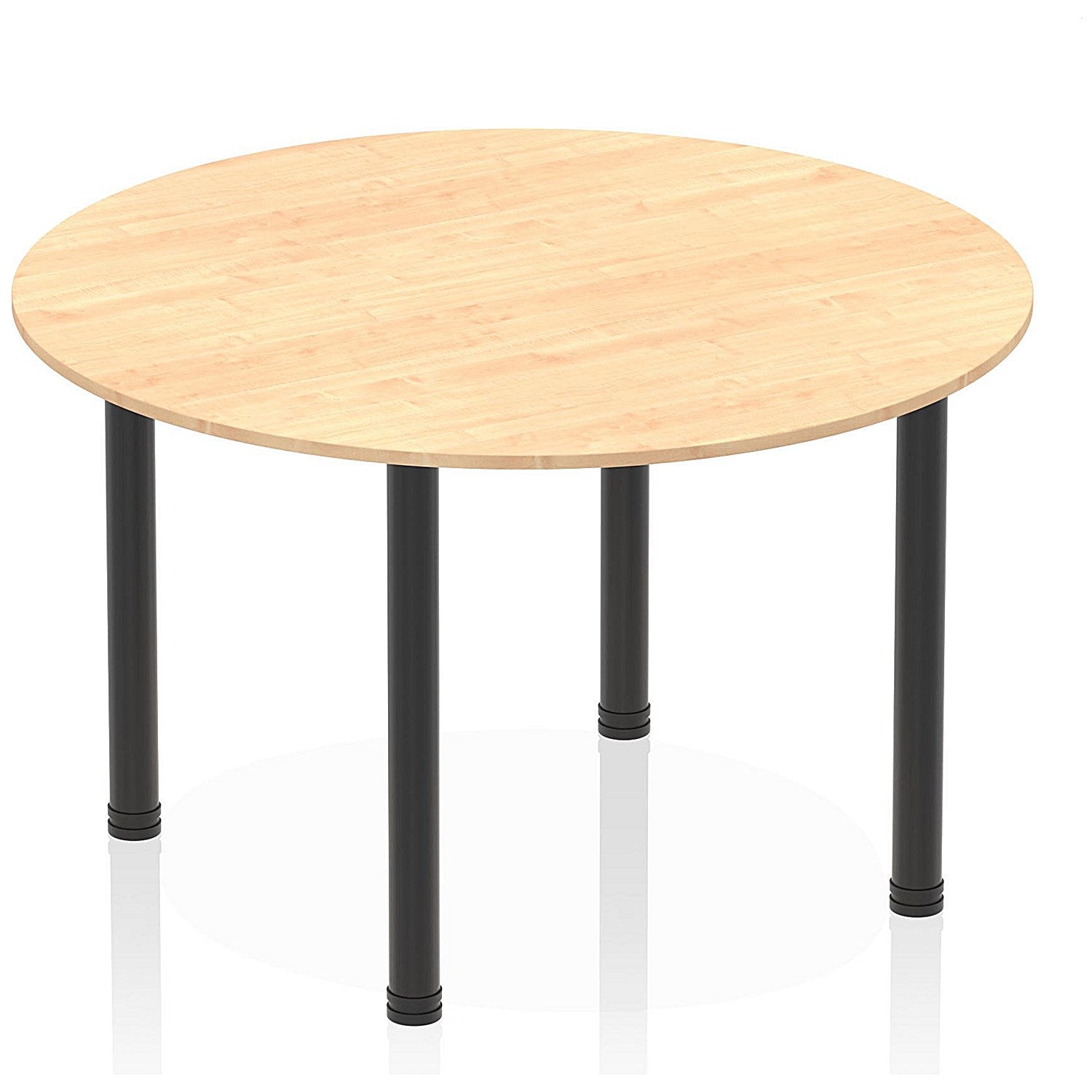 Impulse Circular Table, 1200mm, Maple, Black Post Leg Easy2Order : I004190