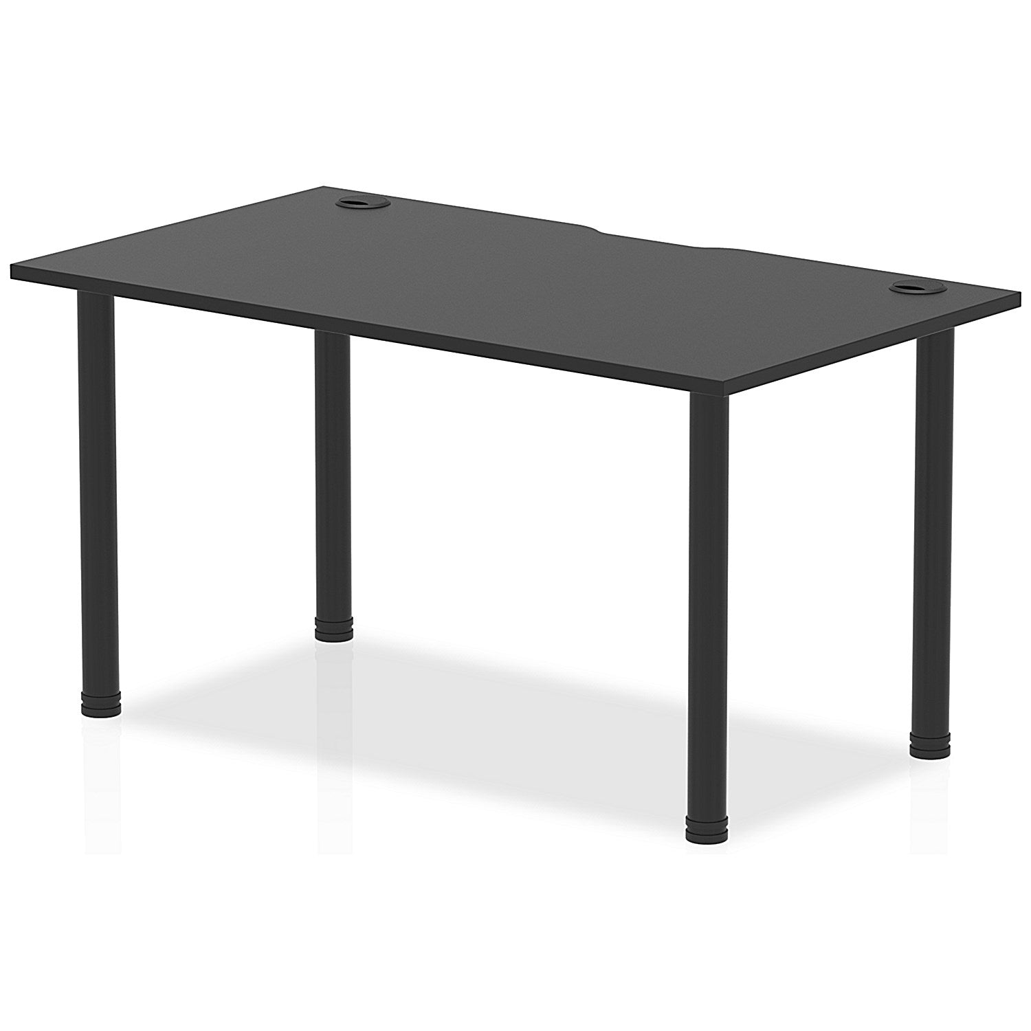 Impulse Rectangular Table, 1400mm x 800mm, Black, Black Post Leg Easy2Order : I004201