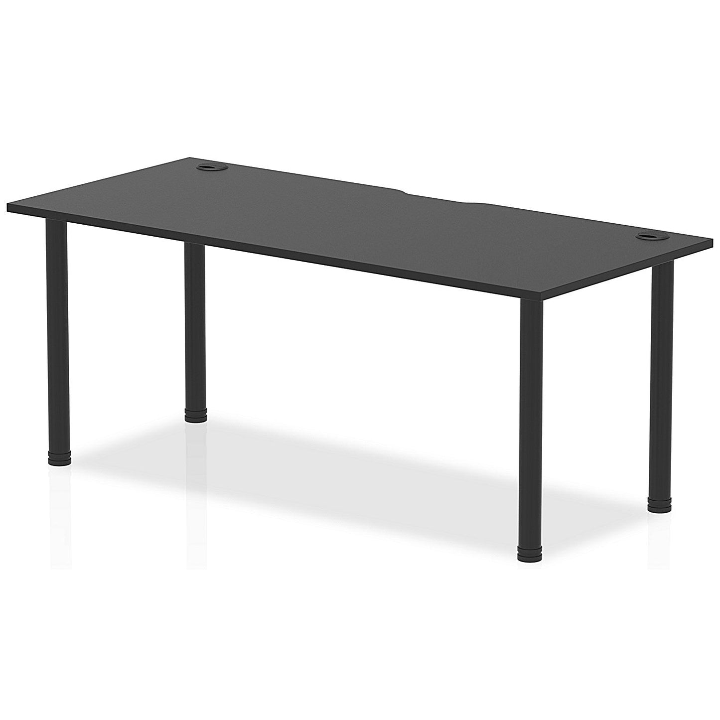 Impulse Rectangular Table, 1800mm x 800mm, Black, Black Post Leg Easy2Order : I004203