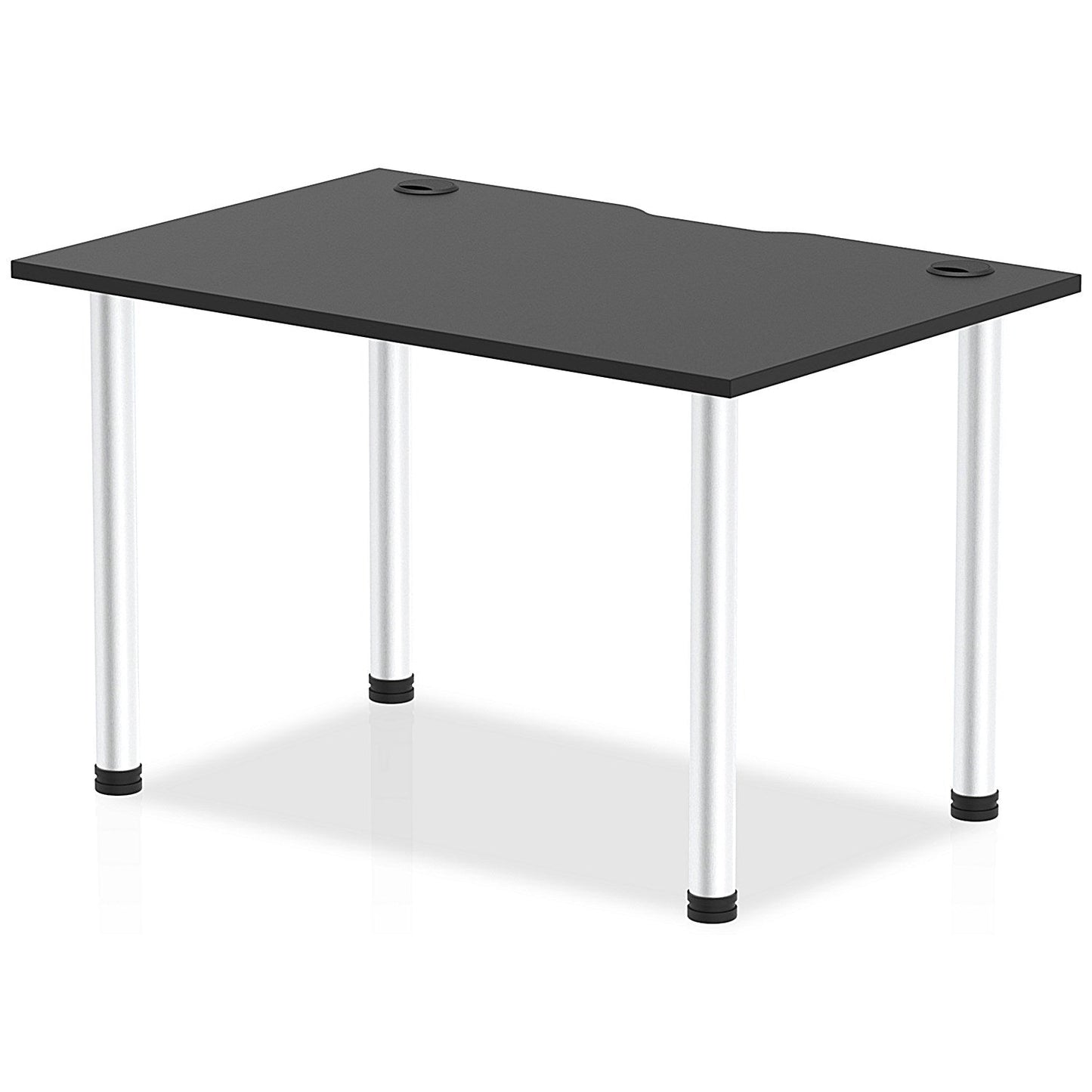 Impulse Rectangular Table, 1200mm x 800mm, Black, Aluminium Post Leg Easy2Order : I004232
