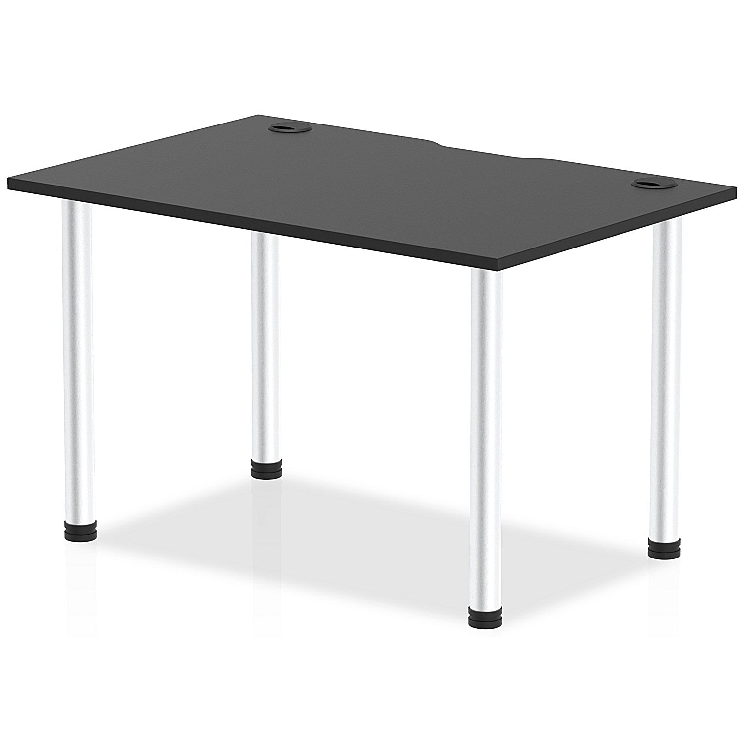 Impulse Rectangular Table, 1200mm x 800mm, Black, Aluminium Post Leg Easy2Order : I004232