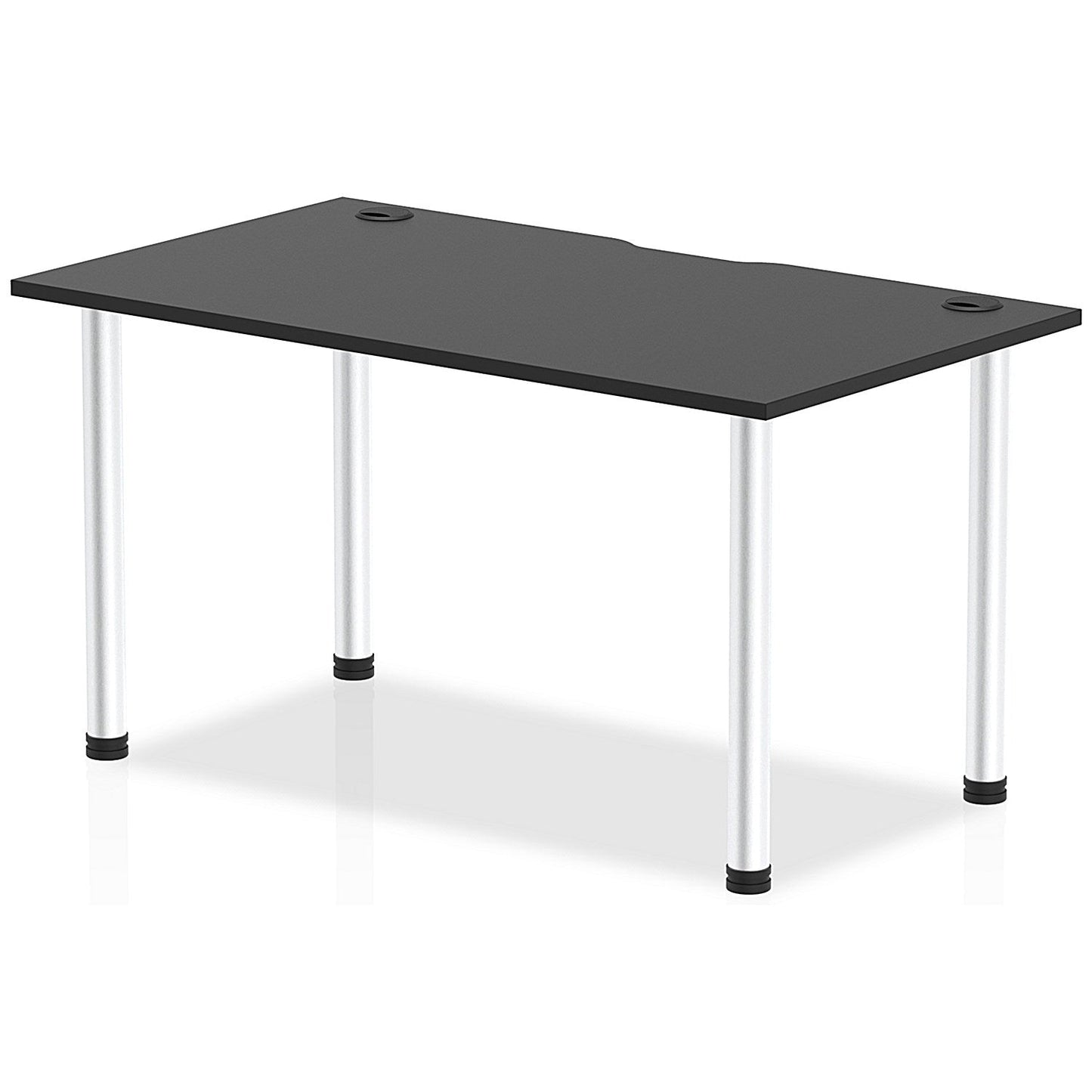 Impulse Rectangular Table, 1400mm x 800mm, Black, Aluminium Post Leg Easy2Order : I004233
