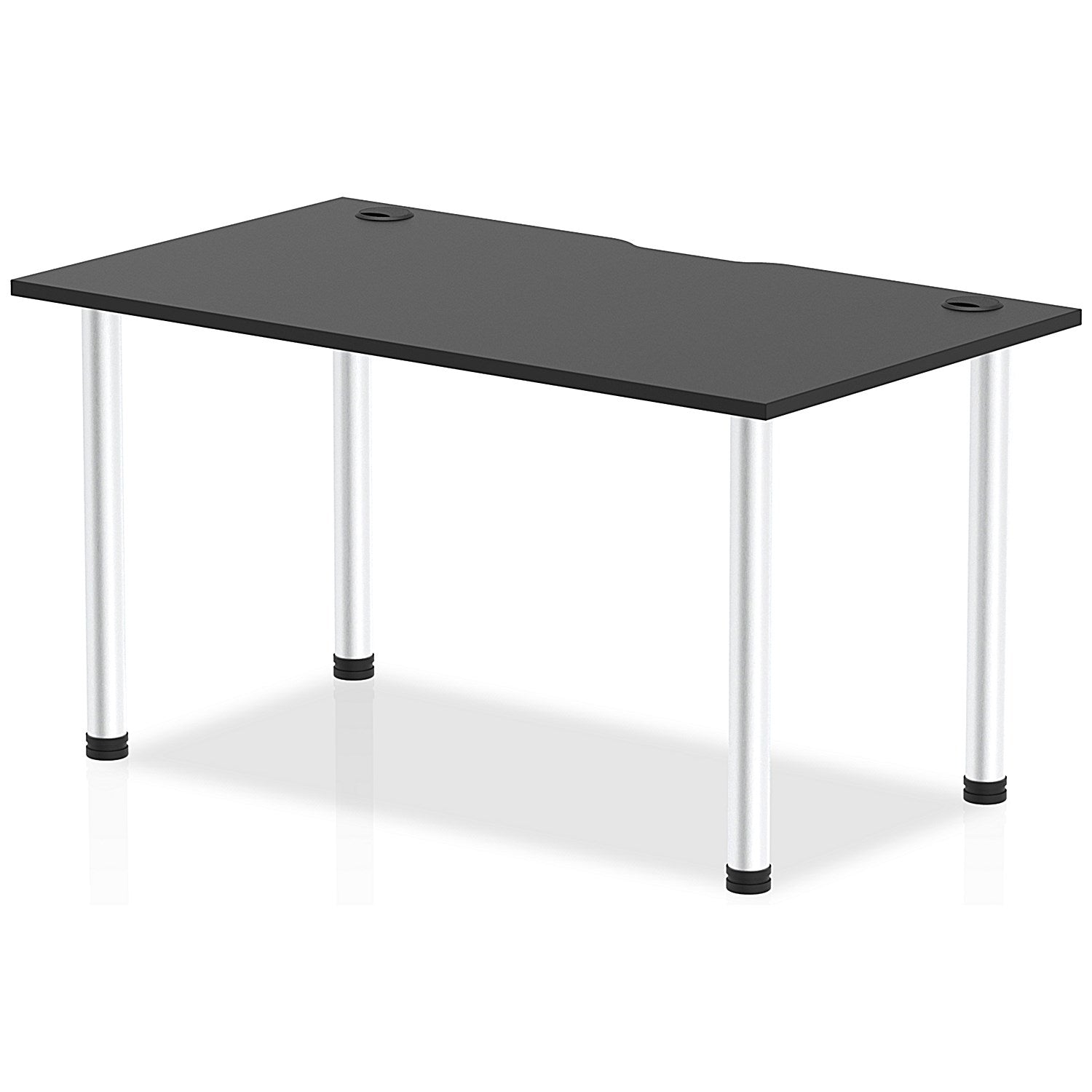 Impulse Rectangular Table, 1400mm x 800mm, Black, Aluminium Post Leg Easy2Order : I004233
