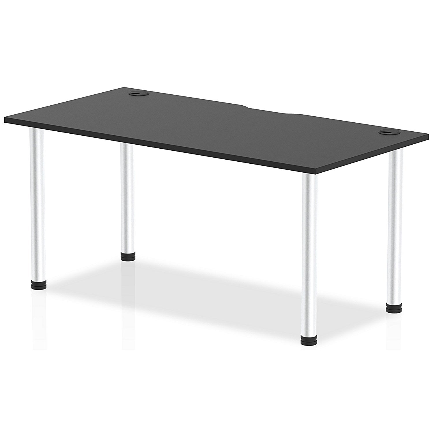 Impulse Rectangular Table, 1600mm x 800mm, Black, Aluminium Post Leg Easy2Order : I004234