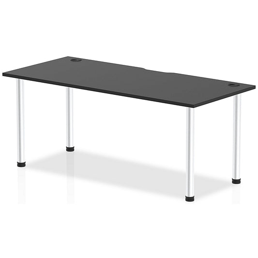 Impulse Rectangular Table, 1800mm x 800mm, Black, Aluminium Post Leg Easy2Order : I004235