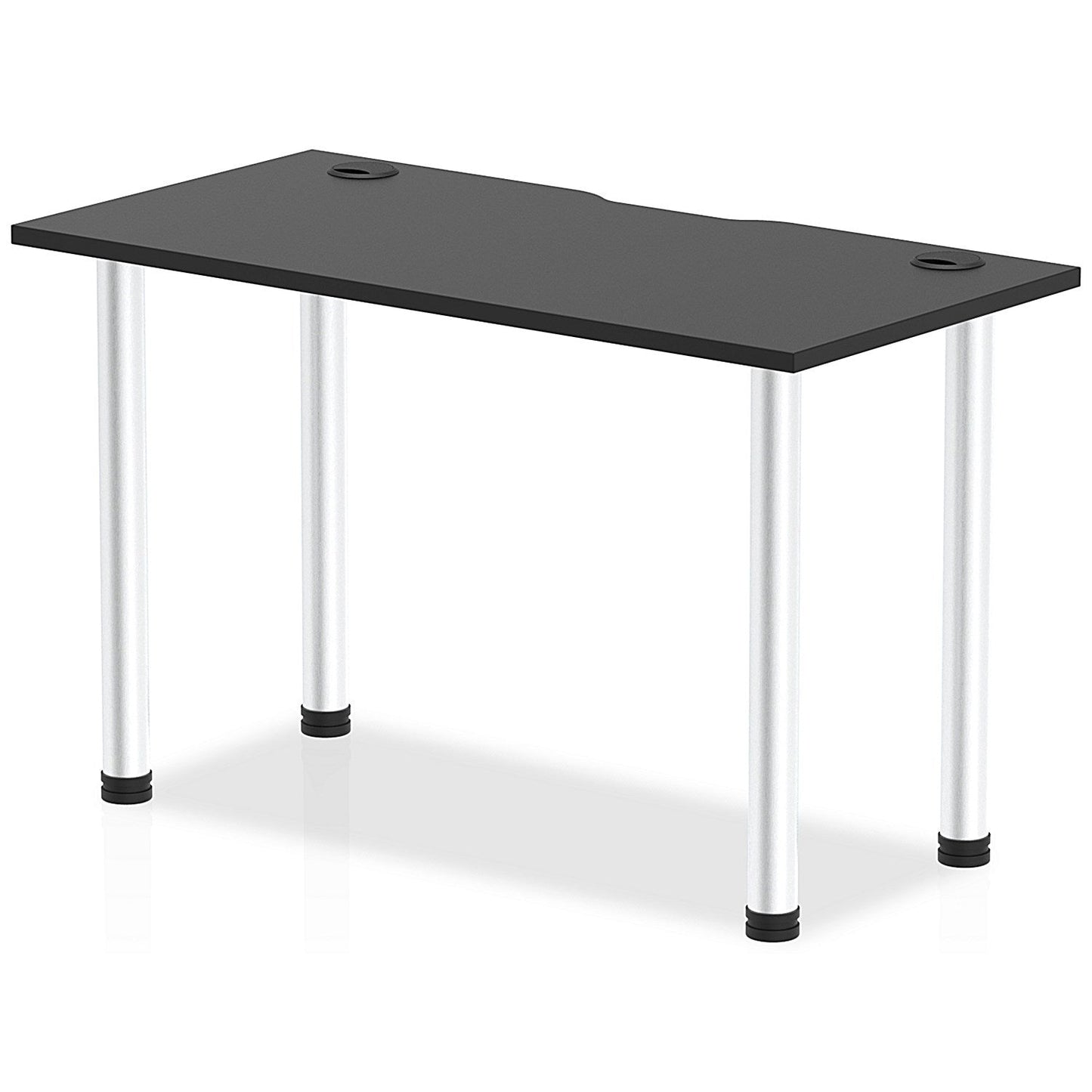 Impulse Rectangular Table, 1200mm x 600mm, Black, Aluminium Post Leg Easy2Order : I004236