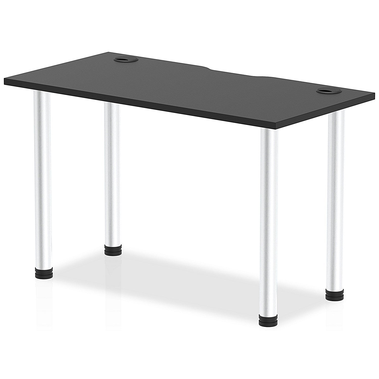 Impulse Rectangular Table, 1200mm x 600mm, Black, Aluminium Post Leg Easy2Order : I004236