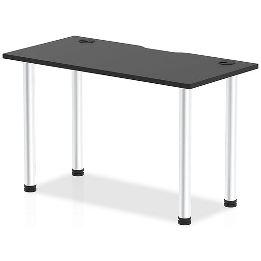 Impulse Rectangular Table, 1200mm x 600mm, Black, Aluminium Post Leg Easy2Order : I004236