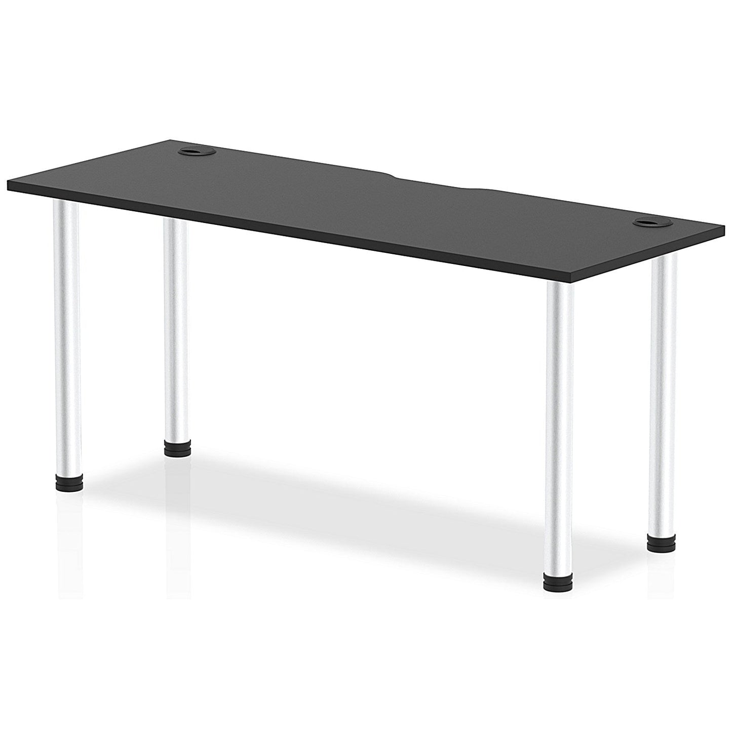 Impulse Rectangular Table, 1600mm x 600mm, Black, Aluminium Post Leg Easy2Order : I004238