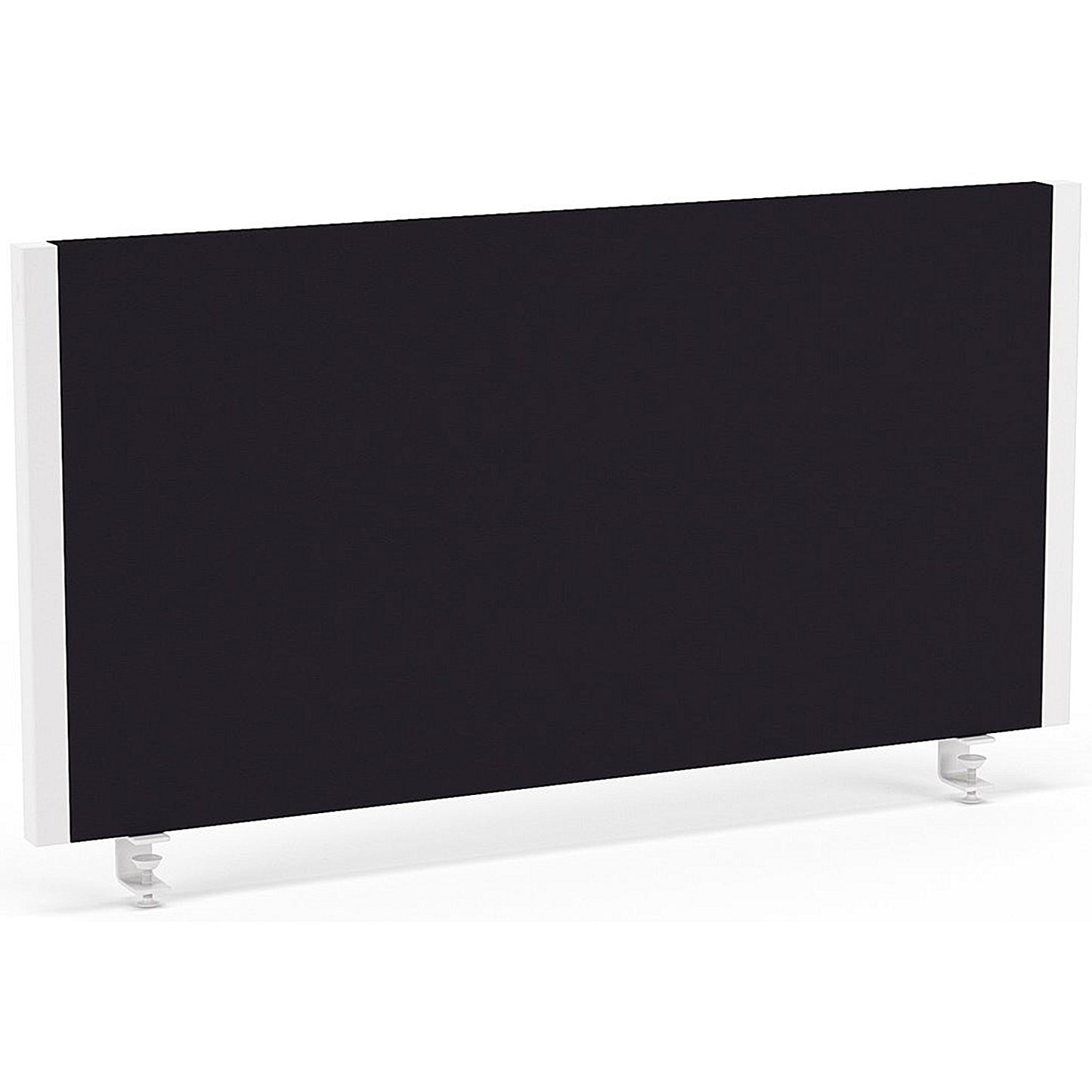 Impulse Evolve Desk Screen, 800x400mm, White Frame, Black