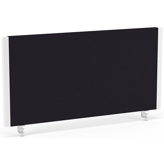 Impulse Evolve Desk Screen, 800x400mm, White Frame, Black