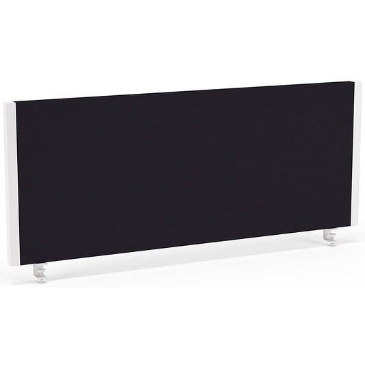 Impulse Evolve Desk Screen, 1000x400mm, White Frame, Black