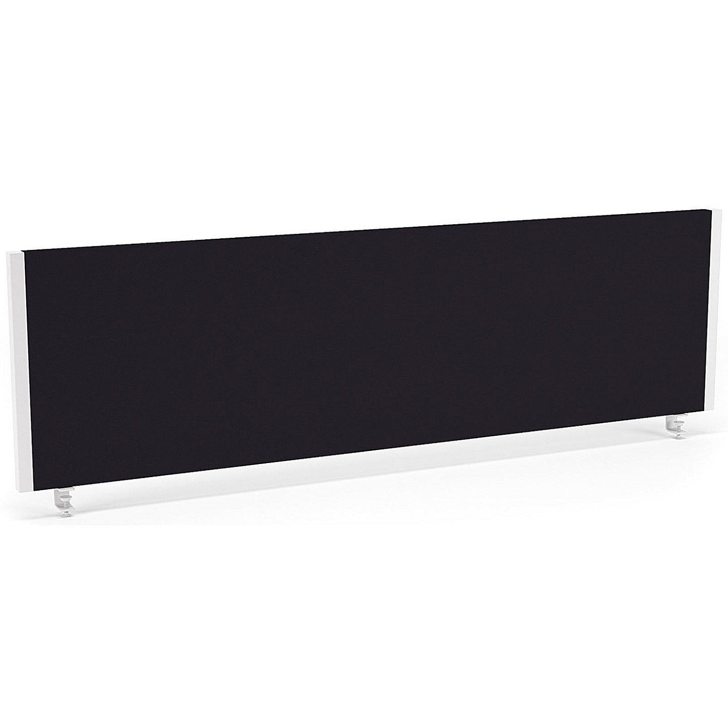 Impulse Evolve Desk Screen, 1400x400mm, White Frame, Black