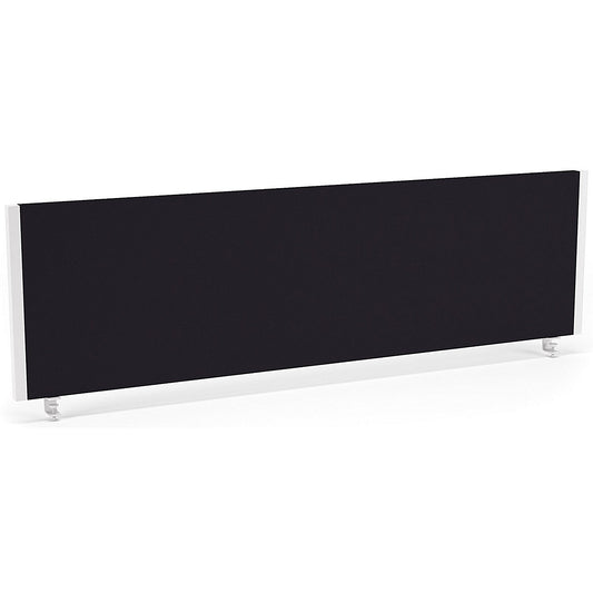 Impulse Evolve Desk Screen, 1400x400mm, White Frame, Black