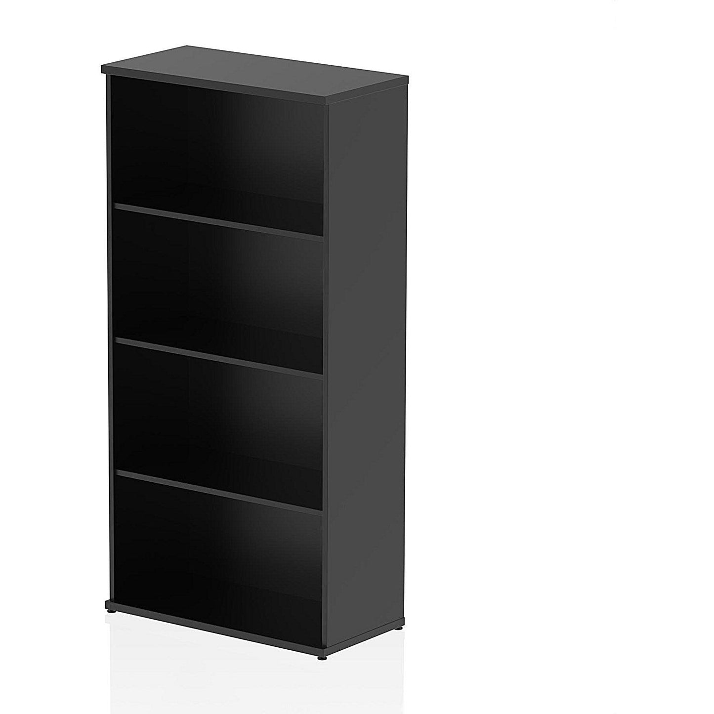 Impulse Tall Bookcase, 3 Shelves, 1600mm High, Black Easy2Order : I005081