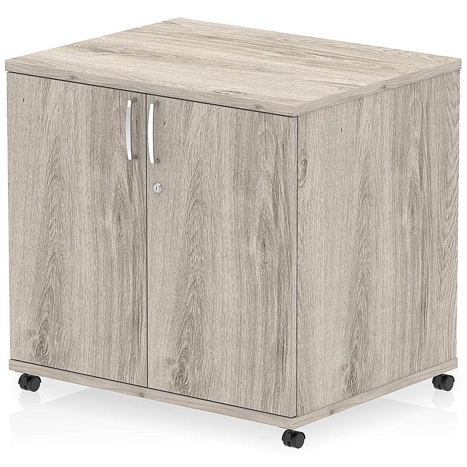 Impulse 600mm Deep Desk High Mobile Cupboard, Grey Oak Easy2Order : I006530