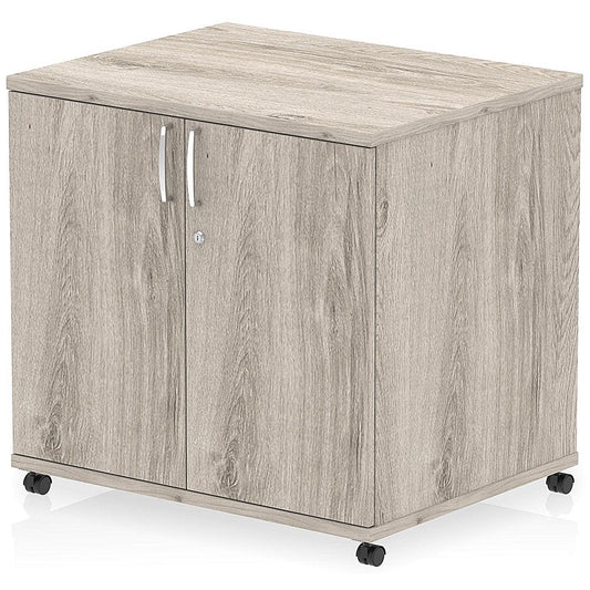 Impulse 600mm Deep Desk High Mobile Cupboard, Grey Oak Easy2Order : I006530
