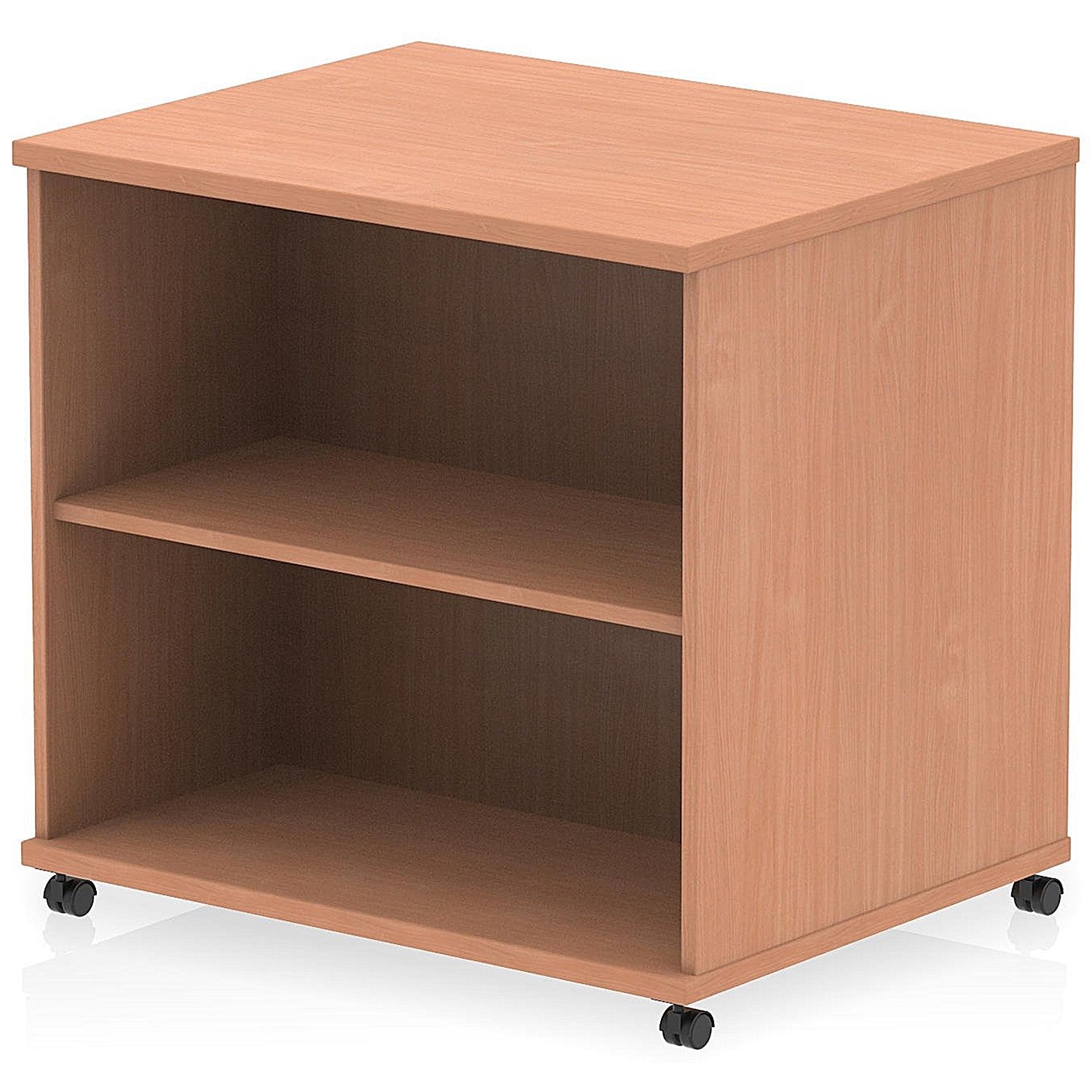 Impulse 600mm Deep Desk High Mobile Bookcase, Beech Easy2Order : I006541