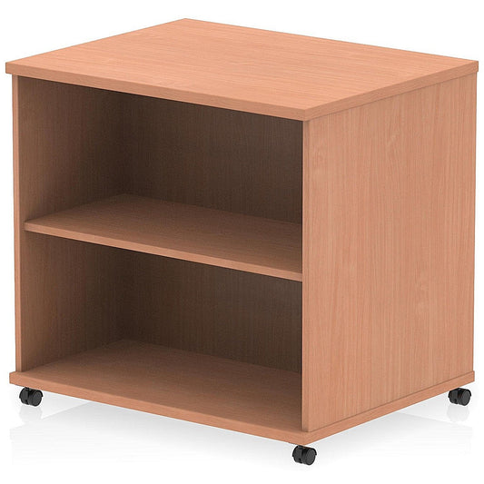 Impulse 600mm Deep Desk High Mobile Bookcase, Beech Easy2Order : I006541