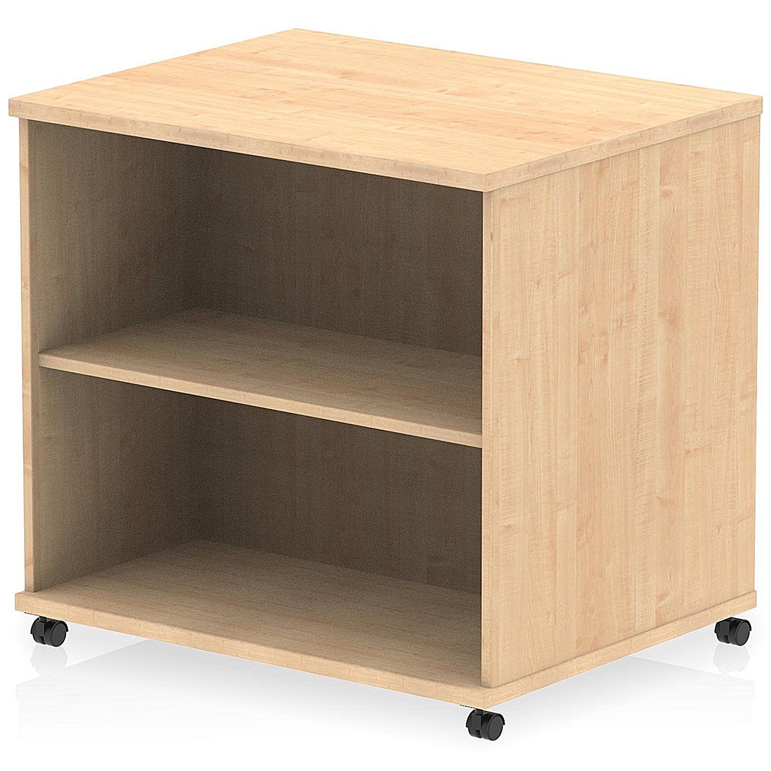 Impulse 600mm Deep Desk High Mobile Bookcase, Maple Easy2Order : I006544