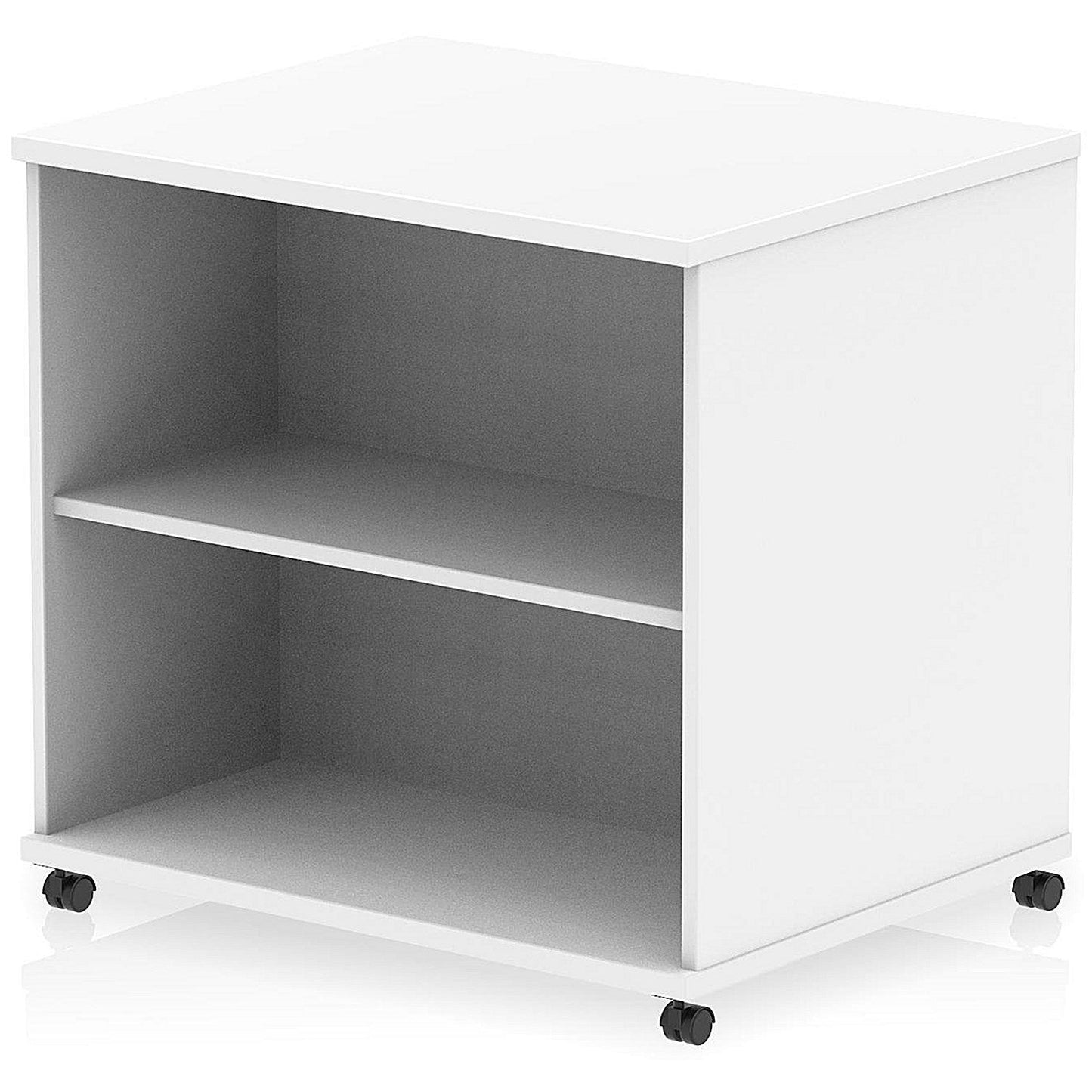 Impulse 600mm Deep Desk High Mobile Bookcase, White Easy2Order : I006547