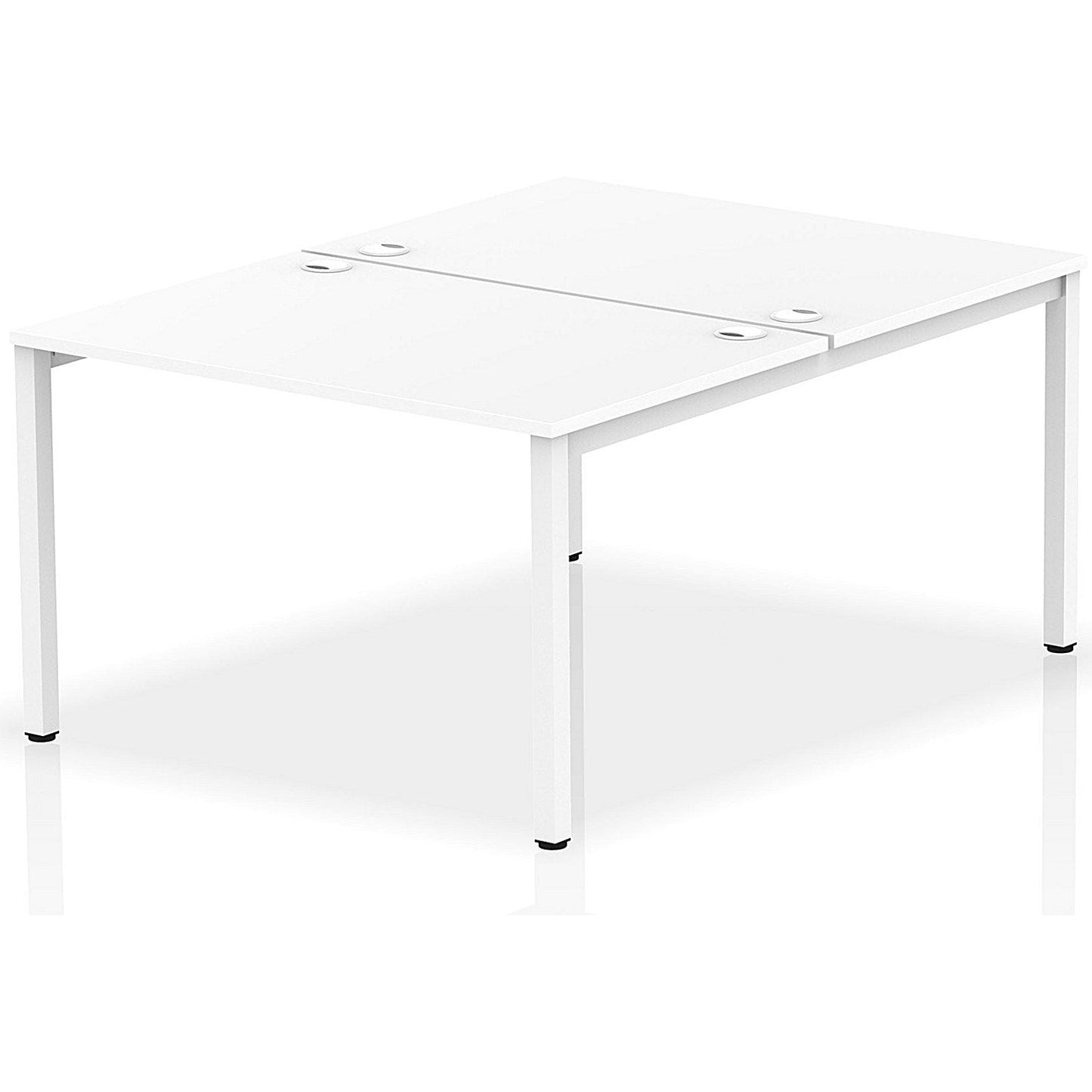Impulse Bench B2B 2 Person 1200 White Frame Office Bench Desk White Easy2Order : IB00111