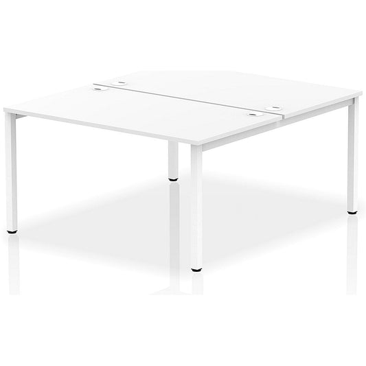 Impulse Bench B2B 2 Person 1400 White Frame Office Bench Desk White Easy2Order : IB00123