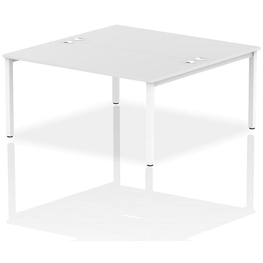 Impulse Bench B2B 2 Person 1600 White Frame Office Bench Desk White Easy2Order : IB00135