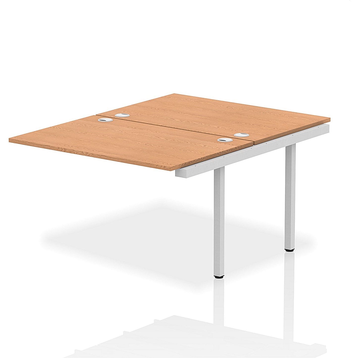 Impulse Bench B2B Ext Kit 1200 Silver Frame Office Bench Desk Oak Easy2Order : IB00211