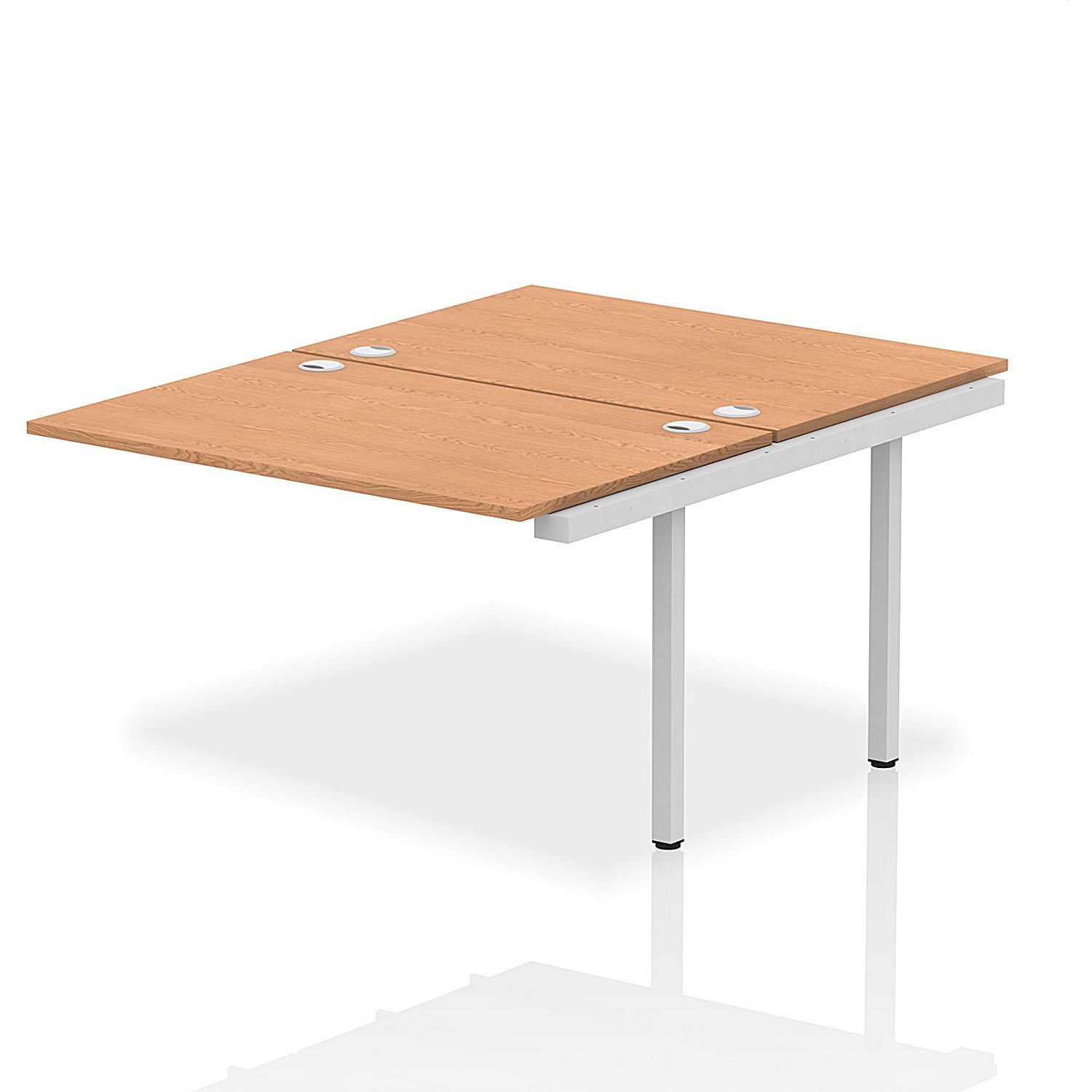 Impulse Bench B2B Ext Kit 1200 Silver Frame Office Bench Desk Oak Easy2Order : IB00211
