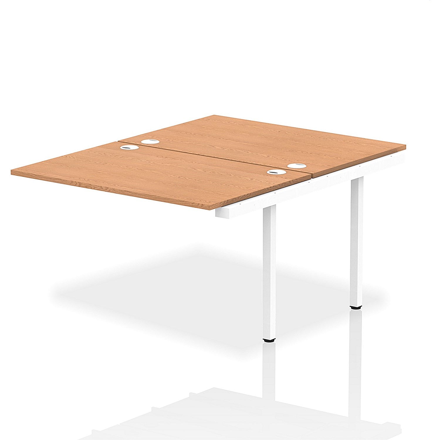 Impulse Bench B2B Ext Kit 1200 White Frame Office Bench Desk Oak Easy2Order : IB00217